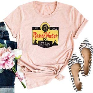 Ranch Water Country Western Pink Graphic Tee